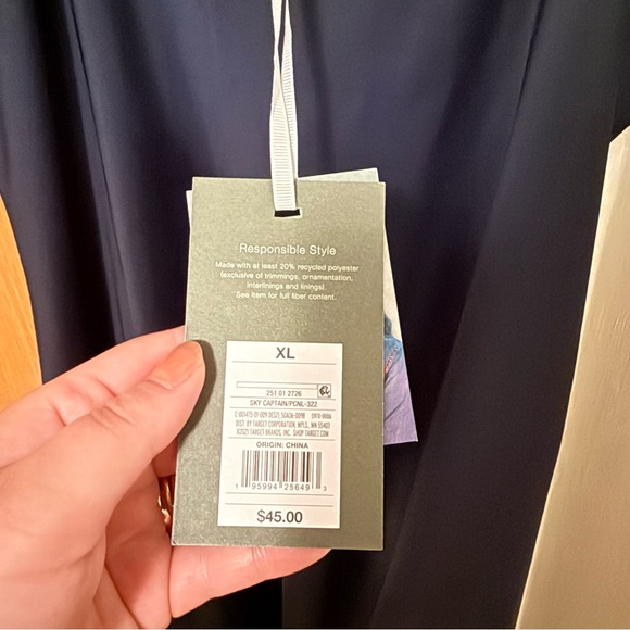 NILI LOTAN for Target Navy Slip Dress, size XL, NWT - Picture 6 of 6